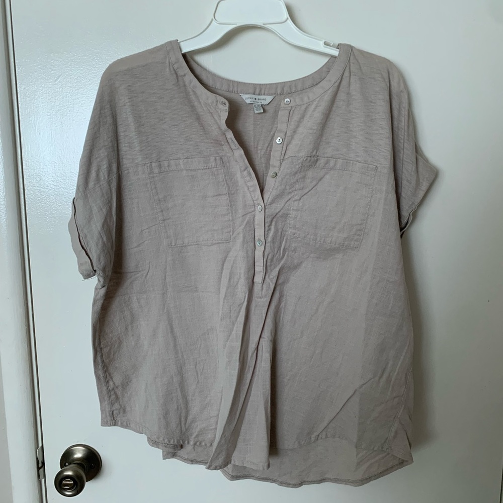 Lucky Brand Women’s Blouse Beige